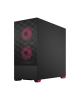 Fractal Design Pop Air RGB Magenta Core TG Clear Tint, ATX, mATX, Mini ITX, Power supply included No