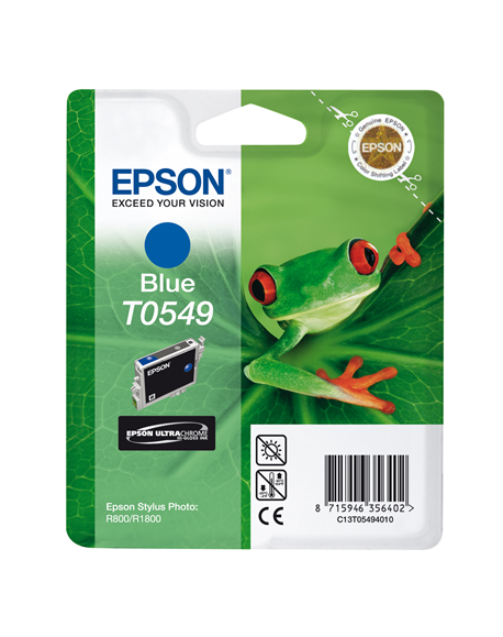 Epson Ultra Chrome Hi-Gloss T0549 Ink, Blue