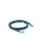 Lanberg USB-C to USB-C Cable, 1.2 m 8K/30Hz, Black/Blue