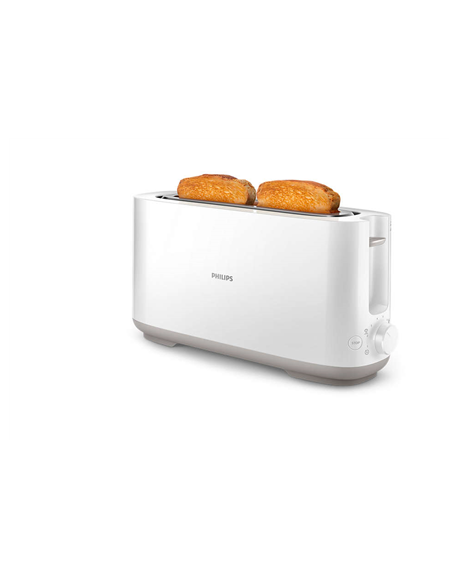 Philips Toaster HD2590/00 Daily Collection Power 870-1030 W, Number of slots 2, Housing material Plastic, White