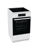 Gorenje Cooker GEIT5C60WPG Hob type Vitroceramic, Oven type Electric, White, Width 50 cm, Grilling, 70 L, Depth 59.4 cm