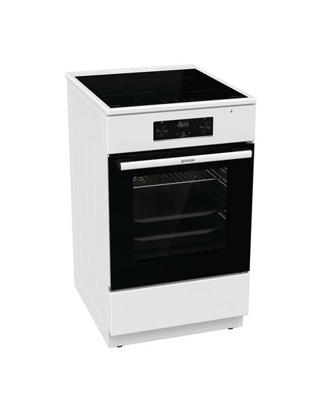 Gorenje Cooker GEIT5C60WPG Hob type Vitroceramic, Oven type Electric, White, Width 50 cm, Grilling, 70 L, Depth 59.4 cm