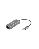 Natec Ethernet Adapter, Cricket USB 3.1, USB 3.1 to RJ45, Gray