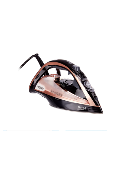 TEFAL Steam Iron FV9845 3200 W, Water tank capacity 350 ml, Continuous steam 60 g/min, Black/Rose Gold