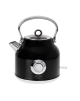 Adler Kettle with a Thermomete AD 1346b Electric, 2200 W, 1.7 L, Stainless steel, 360° rotational base, Black