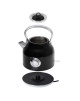 Adler Kettle with a Thermomete AD 1346b Electric, 2200 W, 1.7 L, Stainless steel, 360° rotational base, Black