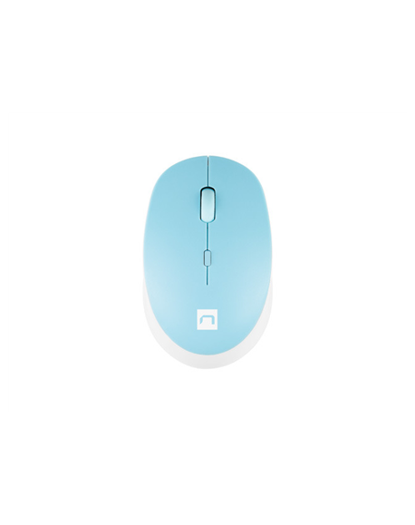 Natec Mouse Harrier 2 Wireless, White/Blue, Bluetooth