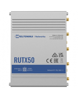 Teltonika INDUSTRIAL 5G ROUTER RUTX50 802.11ac, 867 Mbit/s, 10/100/1000 Mbps Mbit/s, Ethernet LAN (RJ-45) ports 5, Mesh Support 