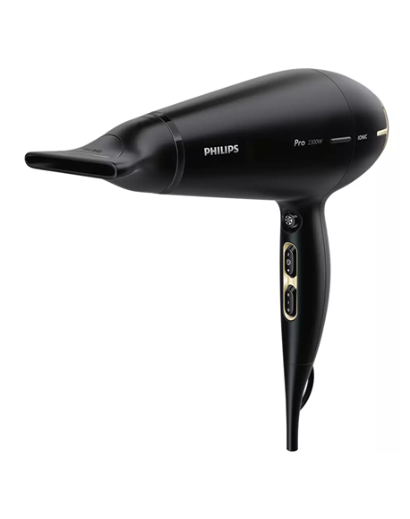 Philips Hair Dryer HPS920/00 Prestige Pro 2300 W, Number of temperature settings 3, Ionic function, Black/Gold