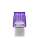 Kingston DataTraveler DT Micro Duo 3C 256 GB, USB Type-C and Type-A, Purple