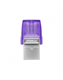 Kingston DataTraveler DT Micro Duo 3C 256 GB, USB Type-C and Type-A, Purple