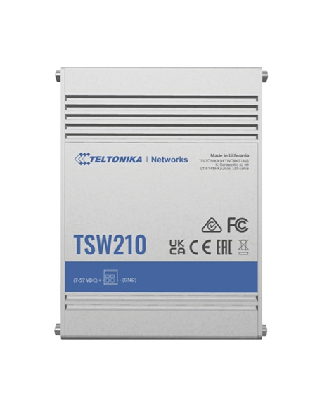 Teltonika Switch TSW210 No, Unmanaged, Wall mountable, 1 Gbps (RJ-45) ports quantity 8