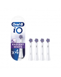 Oral-B Toothbrush replacement iO Radiant White Heads, For adults, Number of brush heads included 4, White