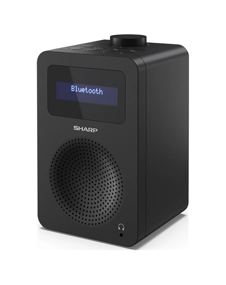 Sharp DR-430(BK) Digital Radio, FM/DAB/DAB+, Bluetooth 5.0, Midnight Black