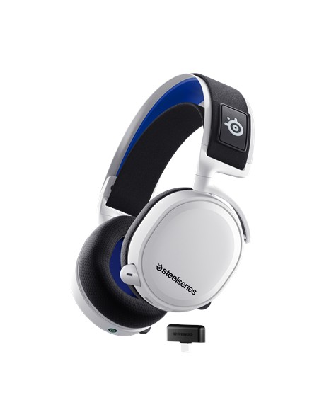 SteelSeries Arctis 7P+ Over-Ear, Built-in microphone, White, Noise canceling, Wireless