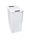 Candy Washing Machine CSTG 38TMCE/1-S Energy efficiency class B, Top loading, Washing capacity 8 kg, 1300 RPM, Depth 60 cm, Width 41 cm, Display, LCD, NFC, White