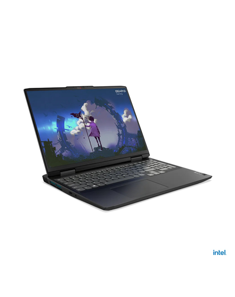 Lenovo IdeaPad Gaming 3 16IAH7 Onyx Grey, 16 ", IPS, WUXGA, 1920 x 1200, Anti-glare, Intel Core i5, i5-12450H, 16 GB, SO-DIMM DD