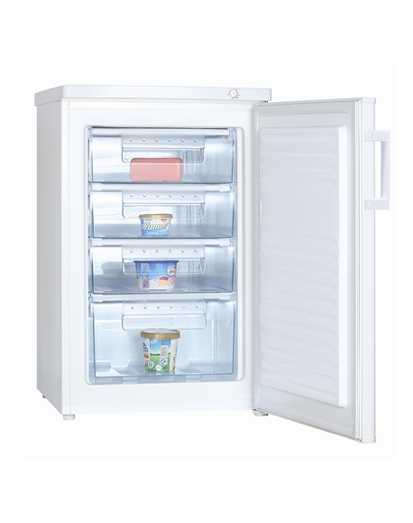 Goddess Freezer GODFSC0143TW8F Energy efficiency class E, Upright, Free standing, Height 85 cm, Total net capacity 91 L, White