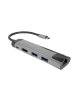 Natec Multi-Port Adapter Fowler Go 0.15 m, Slate, USB Type-C