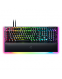 Razer Mechanical Gaming Keyboard BlackWidow V4 Pro RGB LED light, NORD, Wired, Black, Green Switches, Numeric keypad