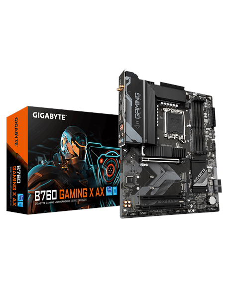 Gigabyte B760 GAMING X AX 1.1 M/B Processor family Intel, Processor socket LGA1700, DDR5 DIMM, Memory slots 4, Supported hard di