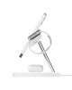 Belkin Pro MagSafe 3in1 Wireless Charging Stand + AC Power Adapter BOOST CHARGE White, 15 W