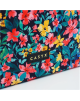 Casyx for MacBook SLVS-000023 Fits up to size 13 ”/14 ", Sleeve, Canvas Flowers Dark, Waterproof