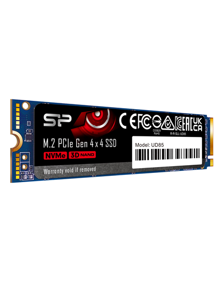 Silicon Power SSD UD85 1000 GB, SSD form factor M.2 2280, SSD interface PCIe Gen4x4, Write speed 2800 MB/s, Read speed 3600 MB/s