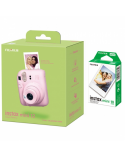 Fujifilm Instax Mini 12 Camera + Instax Mini Glossy (10pl) Blossom Pink