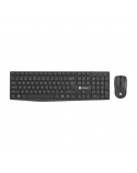 Natec Keyboard and Mouse Squid 2in1 Bundle Keyboard and Mouse Set, Wireless, US, Black