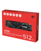 ADATA XPG Gammix S70 BLADE 512 GB, SSD form factor M.2 2280, SSD interface PCIe Gen4x4, Write speed 2600 MB/s, Read speed 7400 M