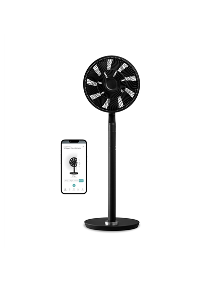 Duux Fan Whisper Flex Ultimate Smart Diameter 34 cm, Black, Number of speeds 30, 3-26 W, Oscillation