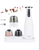 Adler Electric Salt and pepper grinder AD 4449w 7 W, Housing material ABS plastic, Lithium, Matte White