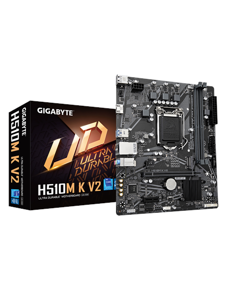 Gigabyte H510M K V2 1.0 M/B Processor family Intel, Processor socket LGA1200, DDR4 DIMM, Memory slots 2, Supported hard disk dri