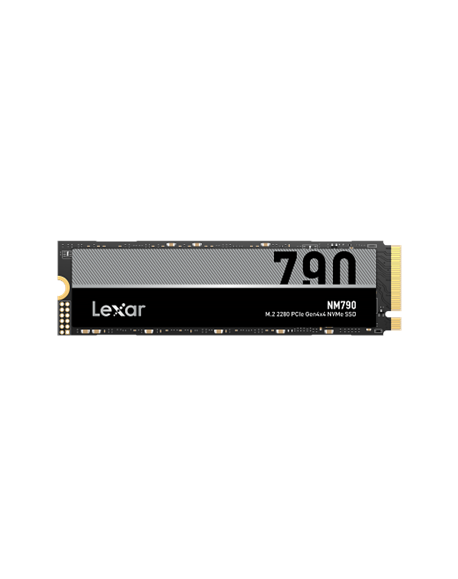 Lexar SSD NM790 4000 GB, SSD form factor M.2 2280, SSD interface M.2 NVMe, Write speed 6500 MB/s, Read speed 7400 MB/s