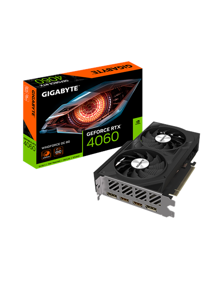 Gigabyte GV-N4060WF2OC-8GD 1.0 NVIDIA, 8 GB, GeForce RTX 4060, GDDR6, PCI-E 4.0, HDMI ports quantity 2, Memory clock speed 17000