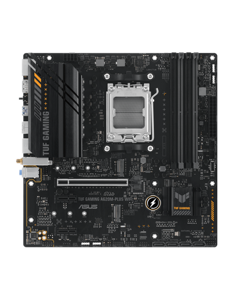 Asus TUF GAMING A620M-PLUS WIFI Processor family AMD, Processor socket AM5, DDR5 DIMM, Memory slots 4, Supported hard disk drive