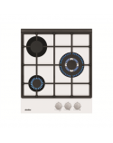 Simfer Hob H4.305.HGSBB Gas on glass, Number of burners/cooking zones 3, Rotary painted inox knobs, White