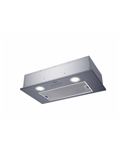 Candy Hood CBG625/1X Wall mounted, Energy efficiency class C, Width 52 cm, 207 m³/h, Mechanical, Stainless Steel, LED