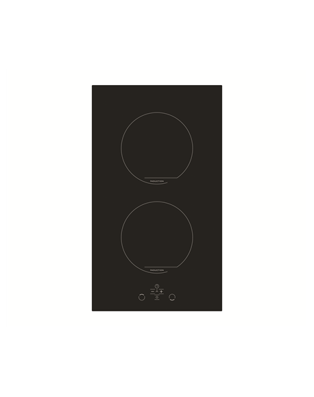 Simfer Hob H3.020.DEISP Induction, Number of burners/cooking zones 2, Touch control, Timer, Black