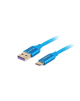 Lanberg Cable CA-USBO-21CU-0010-BL USB-A to USB-C, 1 m