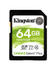 Kingston Canvas Select Plus UHS-I 64 GB, SDXC, Flash memory class 10