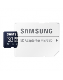 Samsung MicroSD Card PRO Ultimate 128 GB, microSDXC Memory Card, Flash memory class U3, V30, A2, SD adapter