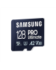 Samsung MicroSD Card PRO Ultimate 128 GB, microSDXC Memory Card, Flash memory class U3, V30, A2, SD adapter