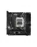 Asus ROG STRIX B650E-I GAMING WIFI Processor family AMD Processor socket AM5 DDR5 DIMM Memory slots 2 Supported hard disk drive interfaces SATA, M.2 Number of SATA connectors 2 Chipset AMD B650 Mini-ITX