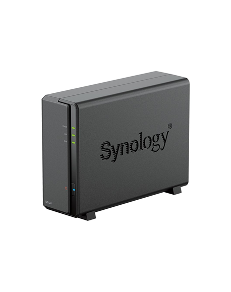 Synology Tower NAS DS124 up to 1 HDD/SSD Realtek RTD1619B Processor frequency 1.7 GHz 1 GB DDR4