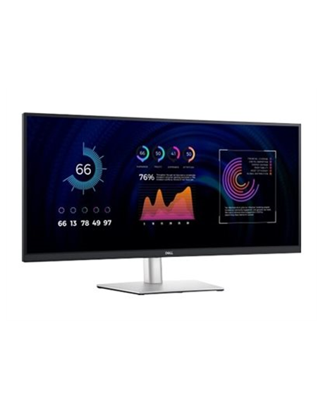 Dell Ultrawide Curved Monitor P3424WE 34 " IPS WQHD 21:9 5 ms 300 cd/m² Silver, Black HDMI ports quantity 1 60 Hz