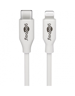 Goobay 39448 Lightning - USB-CUSB charging and sync cable, 2 m, white Goobay USB-C™ male Apple Lightning male (8-pin)