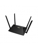 Asus Wireless AX1800 Dual Band Gigabit Router, UK RT-AX53U 1201+600 Mbit/s Ethernet LAN (RJ-45) ports 4 Mesh Support No MU-MiMO Yes No mobile broadband Antenna type External antenna x 4