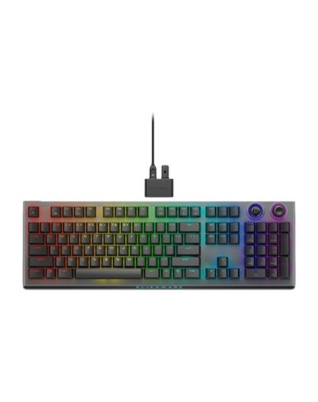 Dell Alienware Tri-Mode AW920K Wireless Gaming Keyboard AlienFX per-key RGB / 16.8 million colors Hot Keys: Programmable, rocker